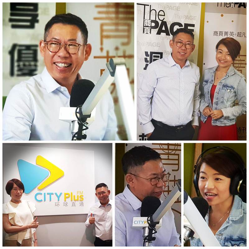 Victor Lim during a radio appearance